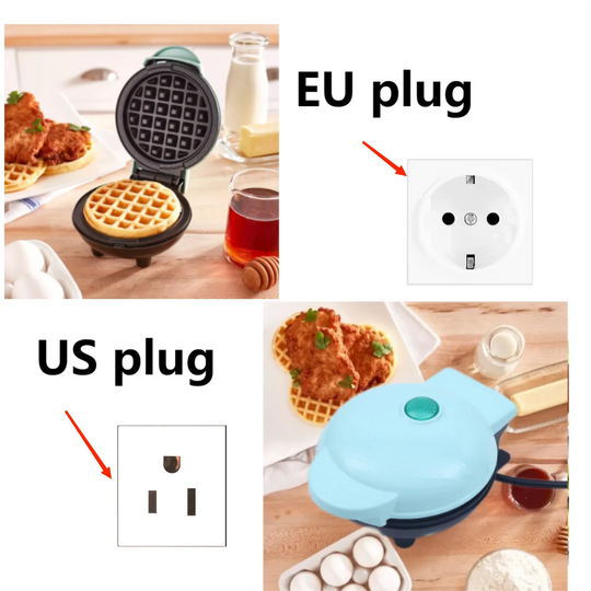 Mini Multifunctional Electric Waffle Maker, Sandwich Cake Oven, Breakfast Mold, Kitchen Supplies, Cooking Utensils