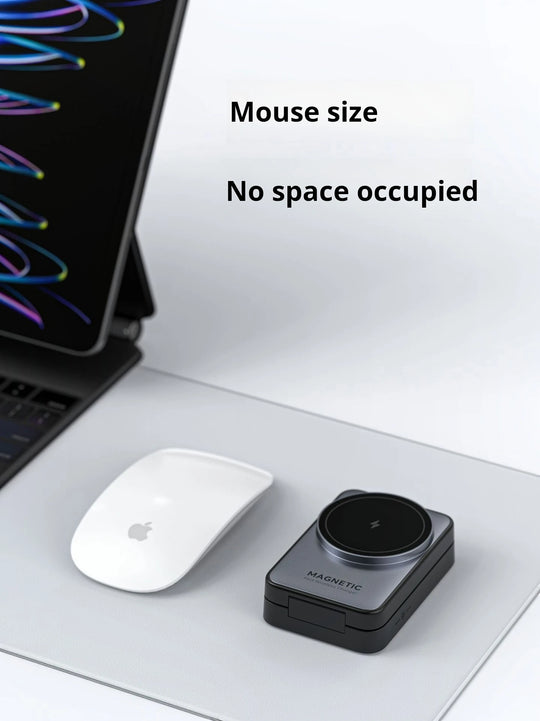 Foldable Magnetic 3-in-1 Wireless Charging Station 15W Fast Charge - Portable Travel Dock for iPhone 16/15/14 Pro Max Series
