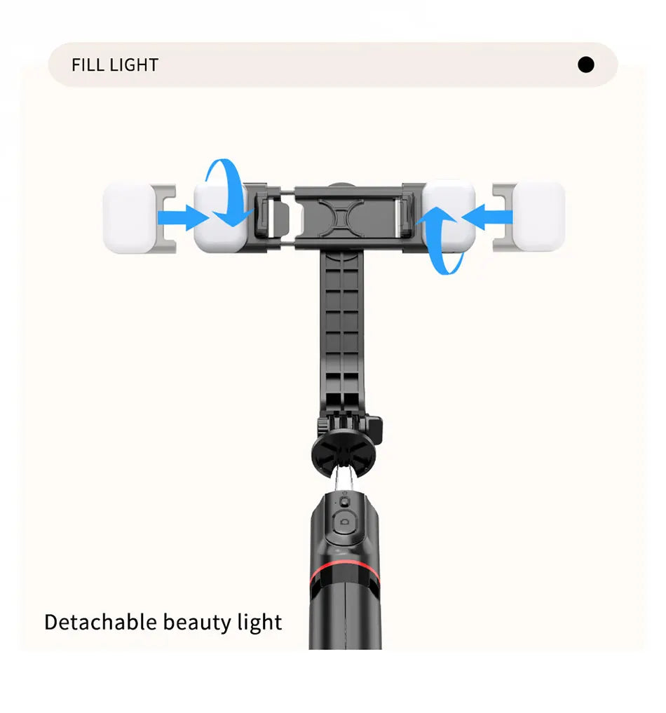 Wireless Bluetooth Double Fill Light Tripod with Remote Shutter for Android & iOS Smartphones