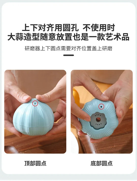 Manual Rotary Grinding Machine Garlic Sharpening Machine Crusher Kitchen Tools Manual Chili Ginger Garlic Mashing Machine