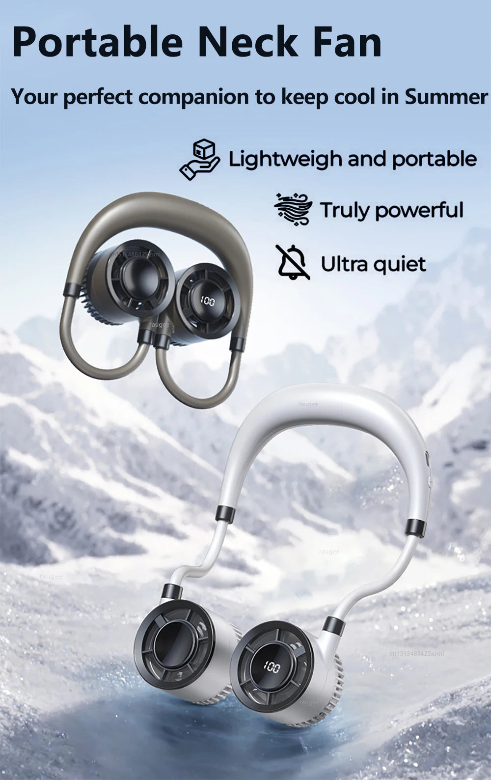 Mini Portable Neck Fan