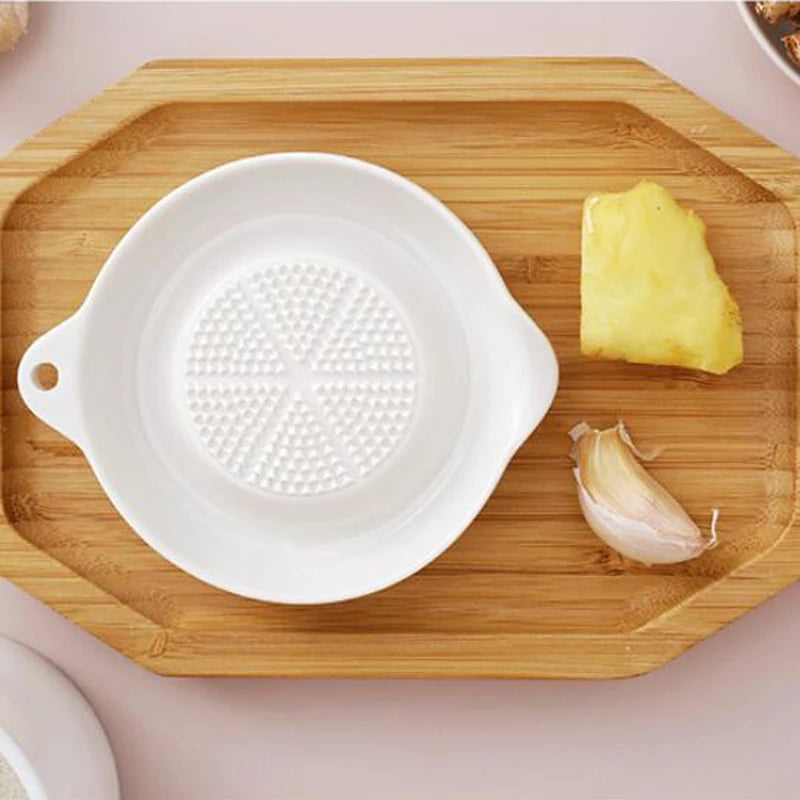 White Ceramic Ginger & Garlic Grater