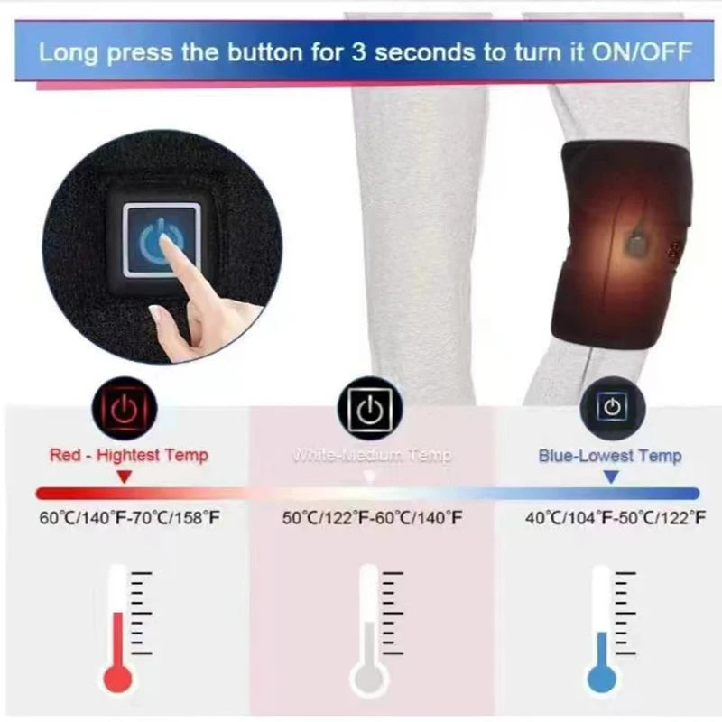 Electric knee heating pad