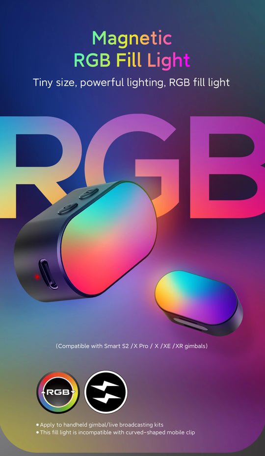 AOCHUAN RGB Magnetic Fill Light for Gimbal