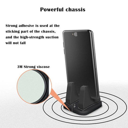 VAORLO 360 Degree Car Phone Holder Soft Silicone Anti Slip Mat Mobile Phone Mount Stands Support Car GPS Dashboard Bracket