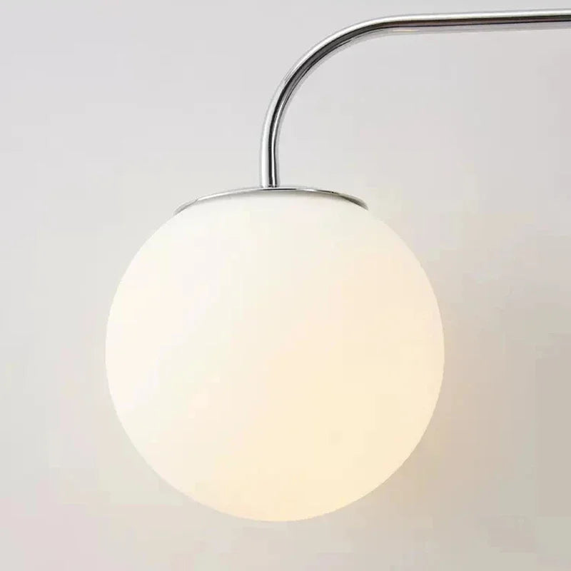 LED Wall Light  Chrome Long Pole Rocker Arm Wall Lamps Rotatable Arm Lamp Minimalist Bedroom Living Room