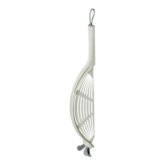 Plastic Crescent Pot Strainer with Silicone Handle