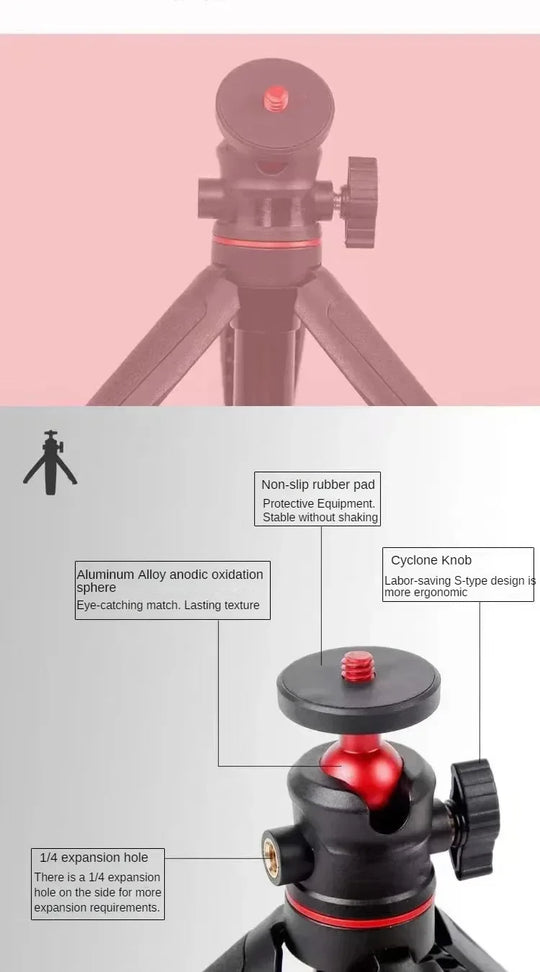 MT-08 Mini Extendable Desktop Tripod