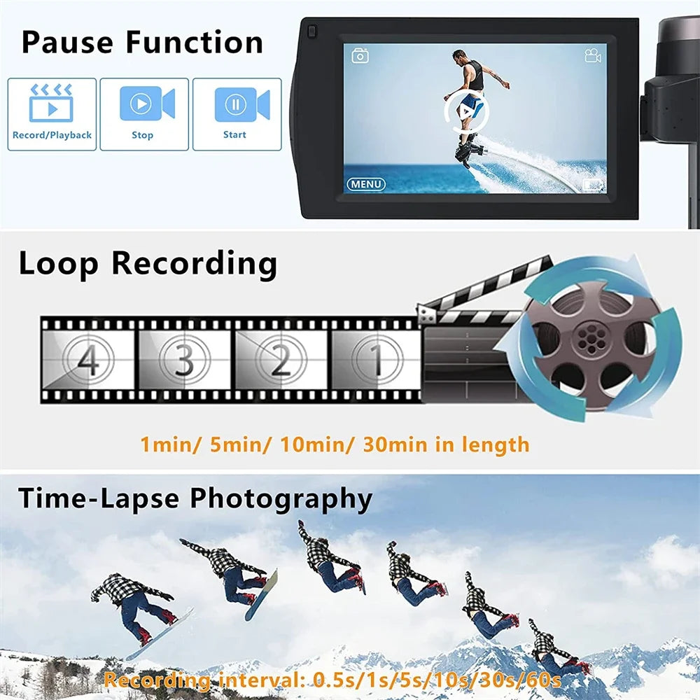 4K Professional Video Camera Camcorder