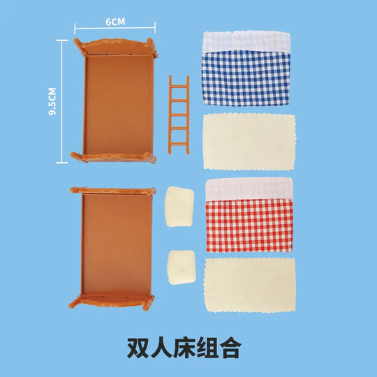 miniature items dollhouse furniture accessories living room bedroom supermarket shopping games family interaction doll kids toys