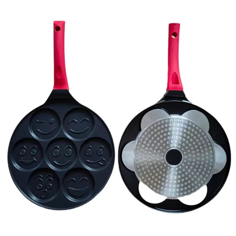 Seven Hole Breakfast Nonstick Frying Pan Pan With A Flat Bottom Porous Omelette Pan Baby Omelette Mold
