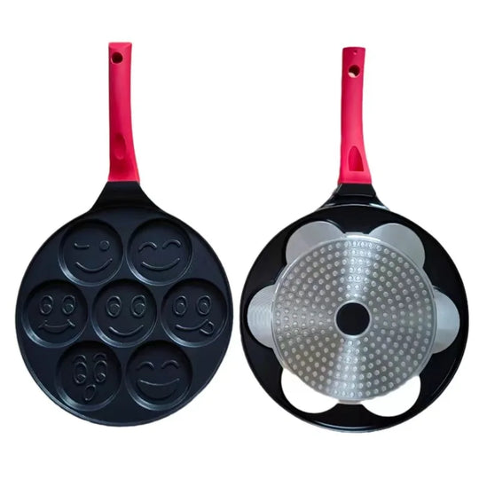 Seven Hole Breakfast Nonstick Frying Pan Pan With A Flat Bottom Porous Omelette Pan Baby Omelette Mold