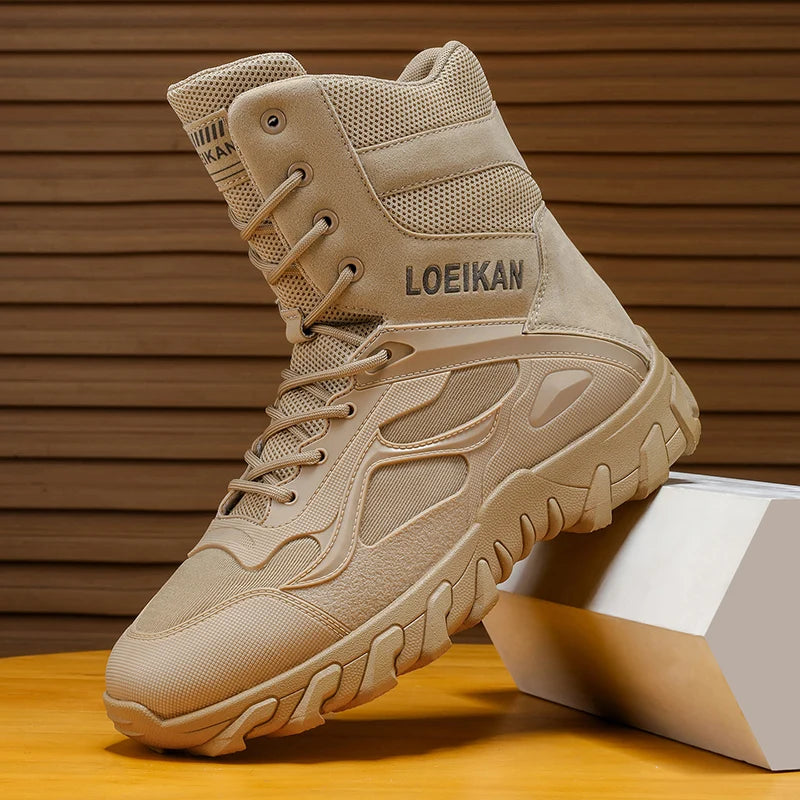 Men's Tactical Military Boots | Non-Slip High-Top Hiking Shoes