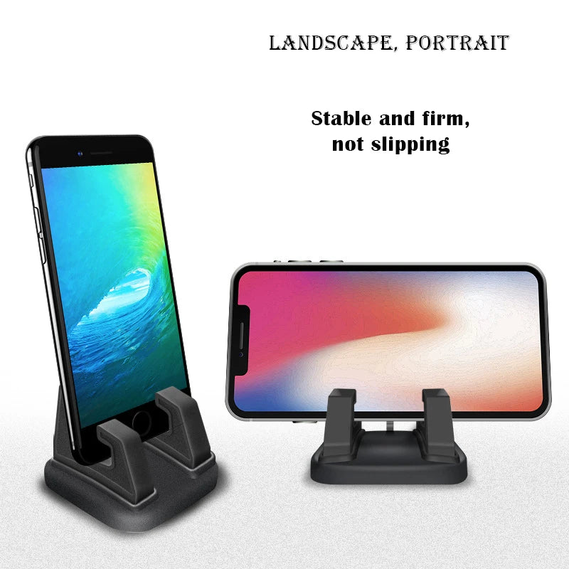 VAORLO 360 Degree Car Phone Holder Soft Silicone Anti Slip Mat Mobile Phone Mount Stands Support Car GPS Dashboard Bracket