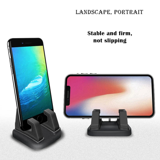 VAORLO 360 Degree Car Phone Holder Soft Silicone Anti Slip Mat Mobile Phone Mount Stands Support Car GPS Dashboard Bracket