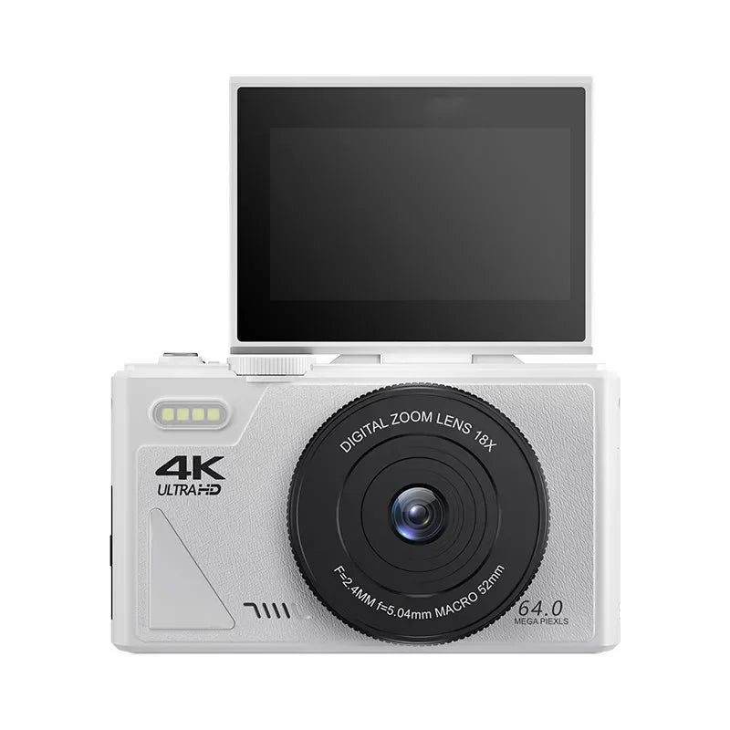 4K Camera & WiFi for YouTube Vlogging & Selfies