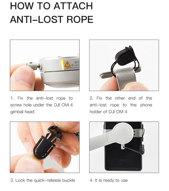 Hand Wrist Strap Lanyard for DJI OM6 SE/5/OM 4 SE/Osmo Mobile 3 Accessories