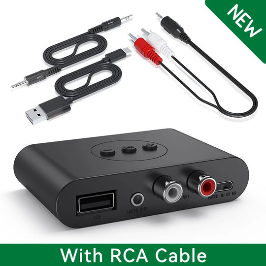 Bluetooth 5.2 Audio Receiver NFC U Disk RCA 3.5mm AUX USB Stereo Music Wireless Adapter With Mic For Car Kit Speaker Amplifier