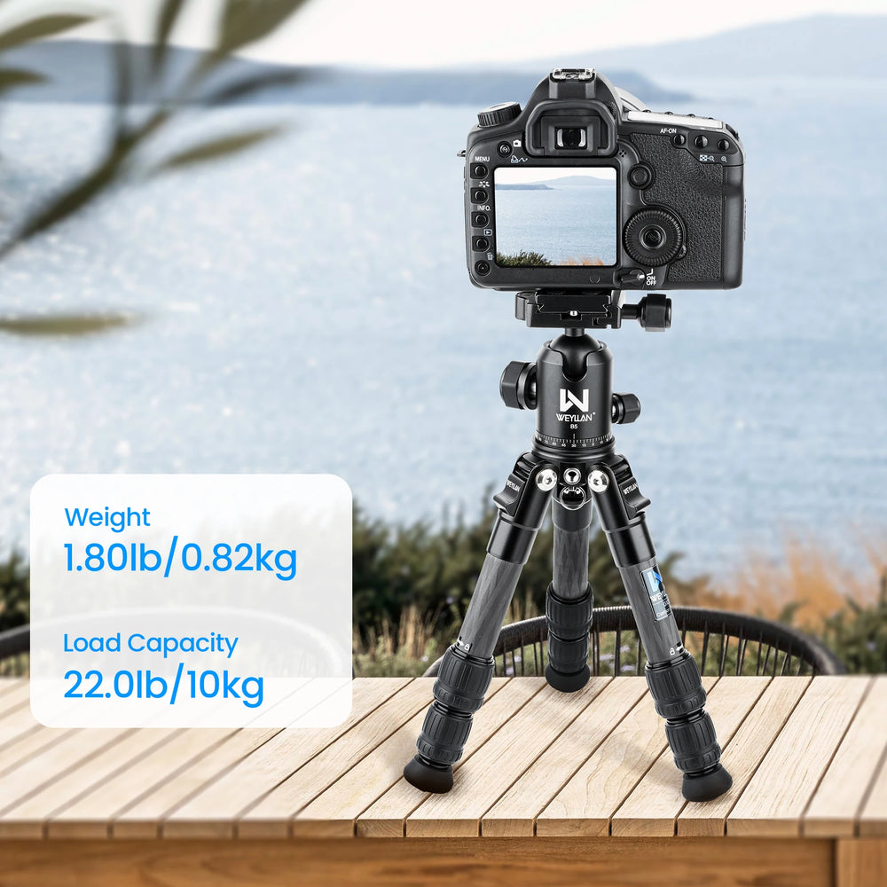 Portable & Lightweight Tabletop Tripod GX2 | Travel Tripod for DSLR (Max Load 10kg)