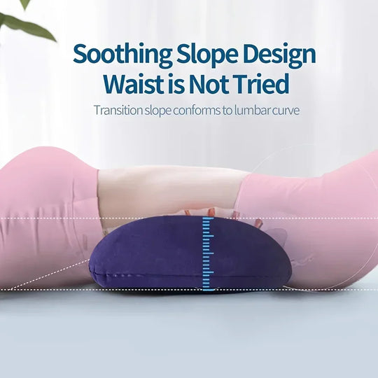 Inflatable Pillow Adjustab  Lumbar Support Pillow for Sleep Suitable for Side Lying and Supine Position