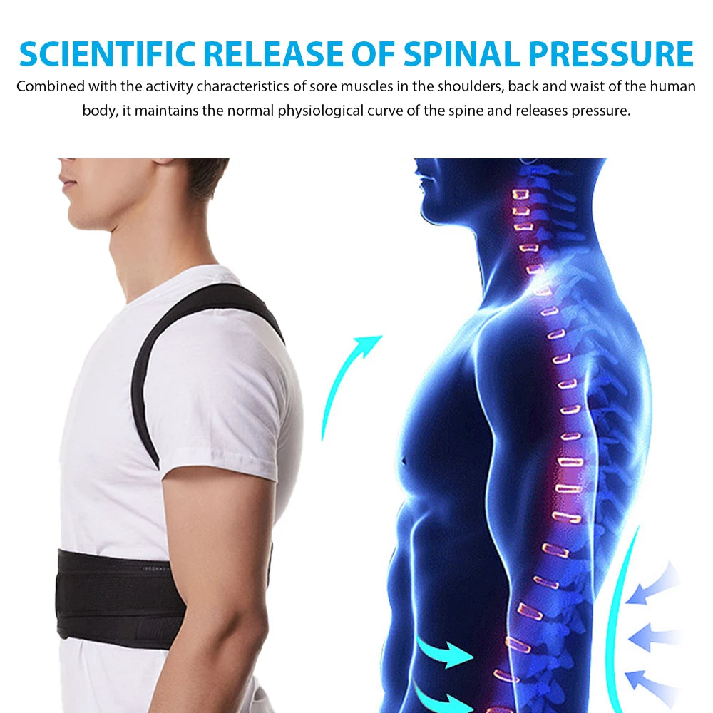 Back Brace Posture Corrector Belt for Women & Men