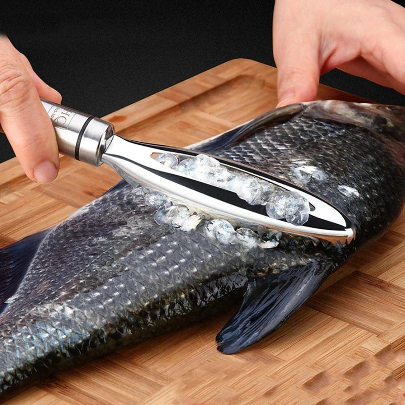 Stainless Steel Fish Scaler & Cleaning Tool