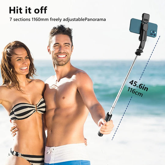 Wireless Bluetooth Double Fill Light Tripod with Remote Shutter for Android & iOS Smartphones