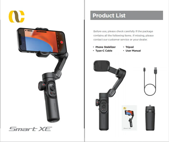 AOCHUAN 3-Axis Handheld Gimbal Stabilizer for Smartphones