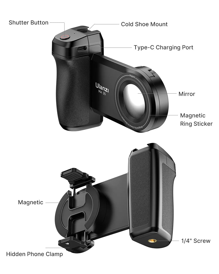 Ulanzi MA35 MagSafe Smartphone Camera Shutter Grip