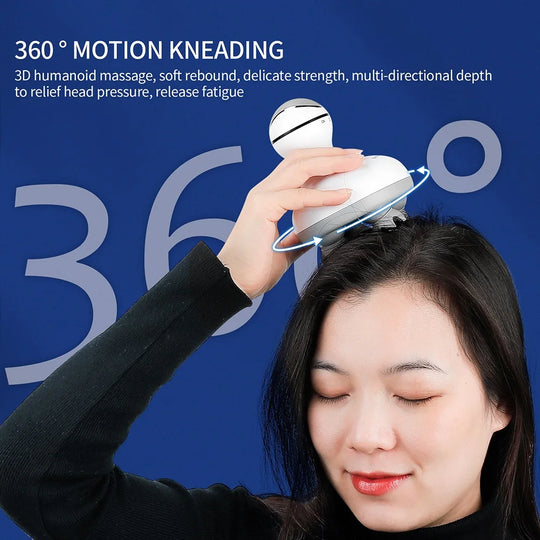 3D Waterproof Electric Head Massager
