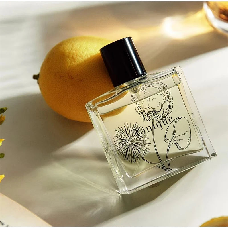 Bergamot Lemon Perfume Floral Men's Perfume Nutmeg Peach Flower Musk Fragrance Spray Couple Romantic Date Elegant Fragrance 50ml
