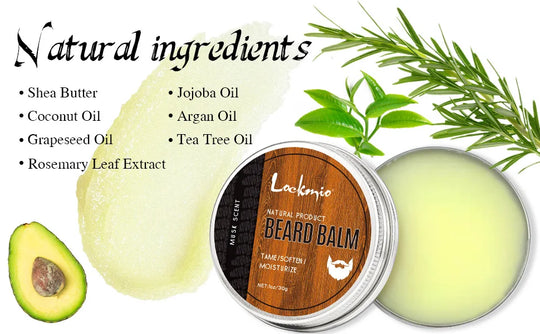 Beard Nourish Moisturizing Cream Men Whisker Balm Promote Hair Growth Moustache Wax for Groomed Charming Beards Styling Products