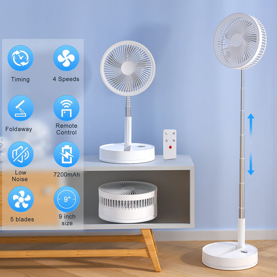 Wireless Folding Desk Fan