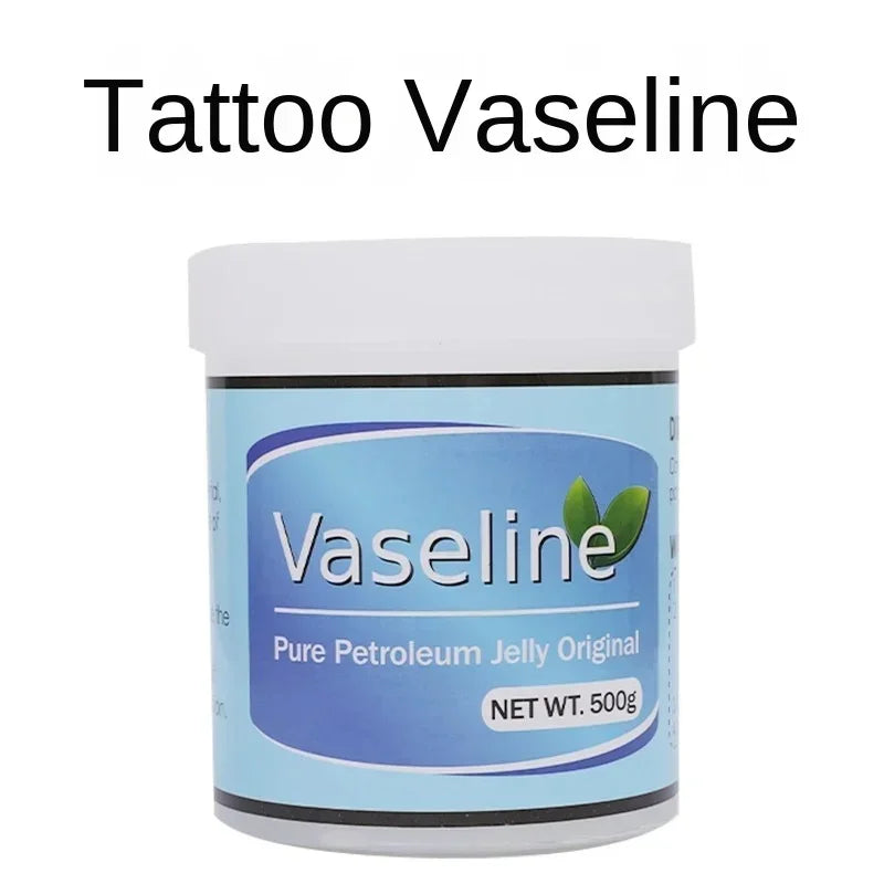 Tattoo Vaseline White Bottle Softens Keratin Skin Lubrication and Auxiliary Coloring Tattoo Embroidery Repair Dry Crack 500g