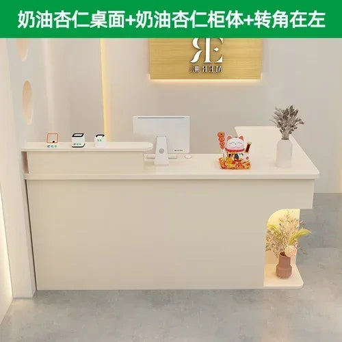 Bar Modern Reception Desk Tall Cabinet Lights Office Table Reception Desk Commercial Cashier Mostrador Garden Furniture Sets