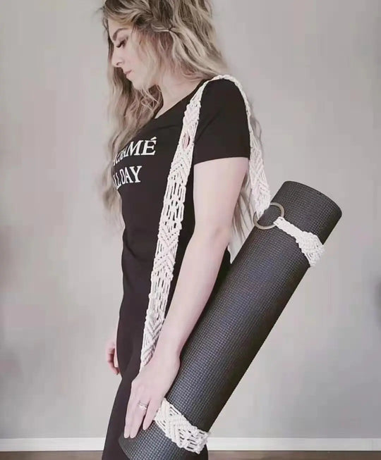 Yoga Mat Carrying Strap，Carrier Macrame Yoga Mats,Tassel Crossbody Yoga Mat,Yoga Mat Straps For Carrying ,Suits All Mat Sizes - Jscomfortzstore
