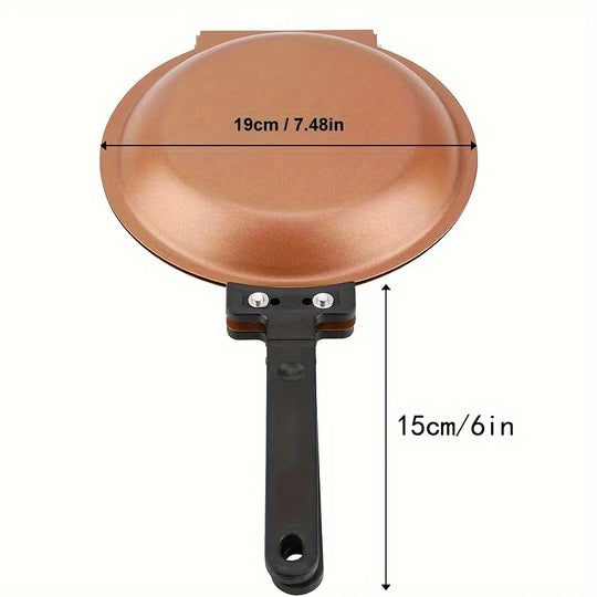 Double Sided Frying Pan Nonstick Folding Breakfast Pan Pancake Cake Fried Egg Pan Kitchen Cookware Tools Kitchen Accessories New
