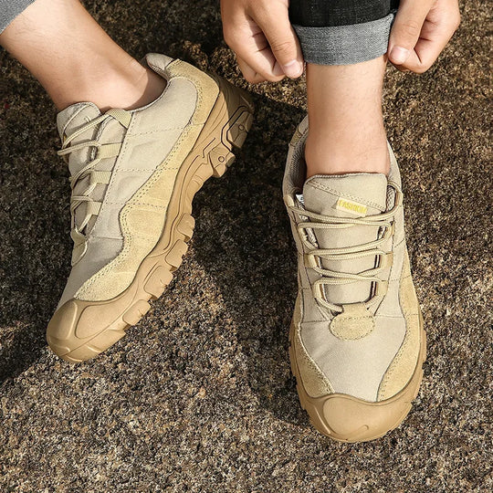 NMen's Outdoor Hiking Shoes Anti Slip Thick Soled Hiking Shoes Comfortable and Durable Walking Boots, Gray Exercise Shoes Tennis