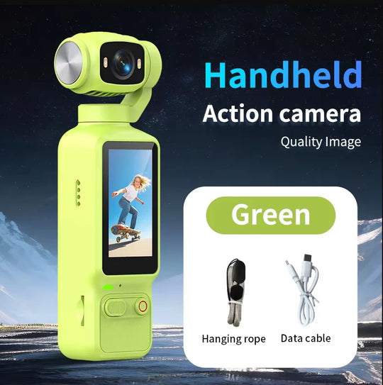 Lenovo HD 4K Action Camera 180° Rotatable For Vlog YouTube Tiktok Girls Record Life Video Recording Entry Portable Action Camera