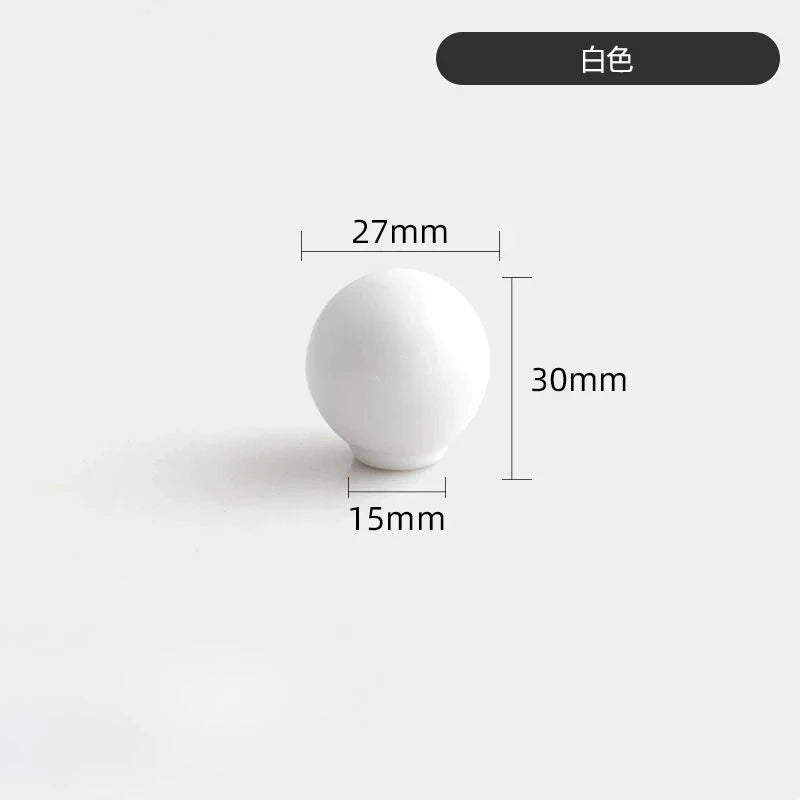 Handles Drawer Cabinet Furniture Kitchen Handles for Cabinet Knob Door Drawer Knob Colour Ceramics Rotundity Single Hole