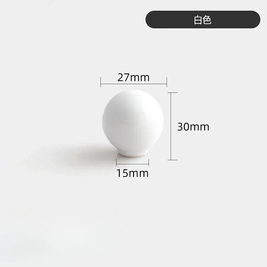 Handles Drawer Cabinet Furniture Kitchen Handles for Cabinet Knob Door Drawer Knob Colour Ceramics Rotundity Single Hole