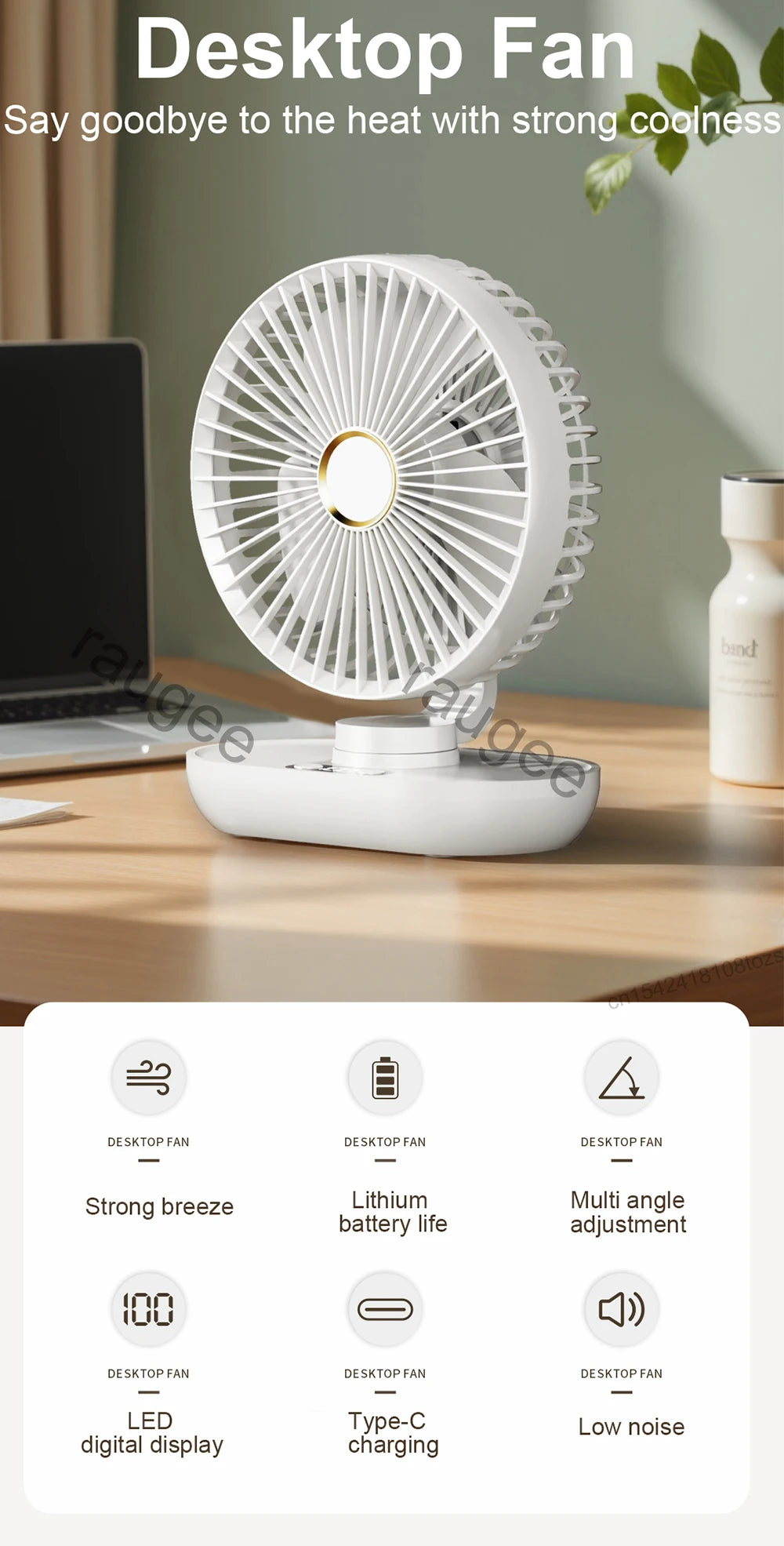 Mini Portable Desktop Fan