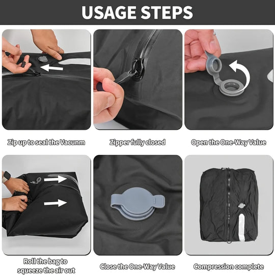 Vacuum Storage Bags for Travel & Luggage