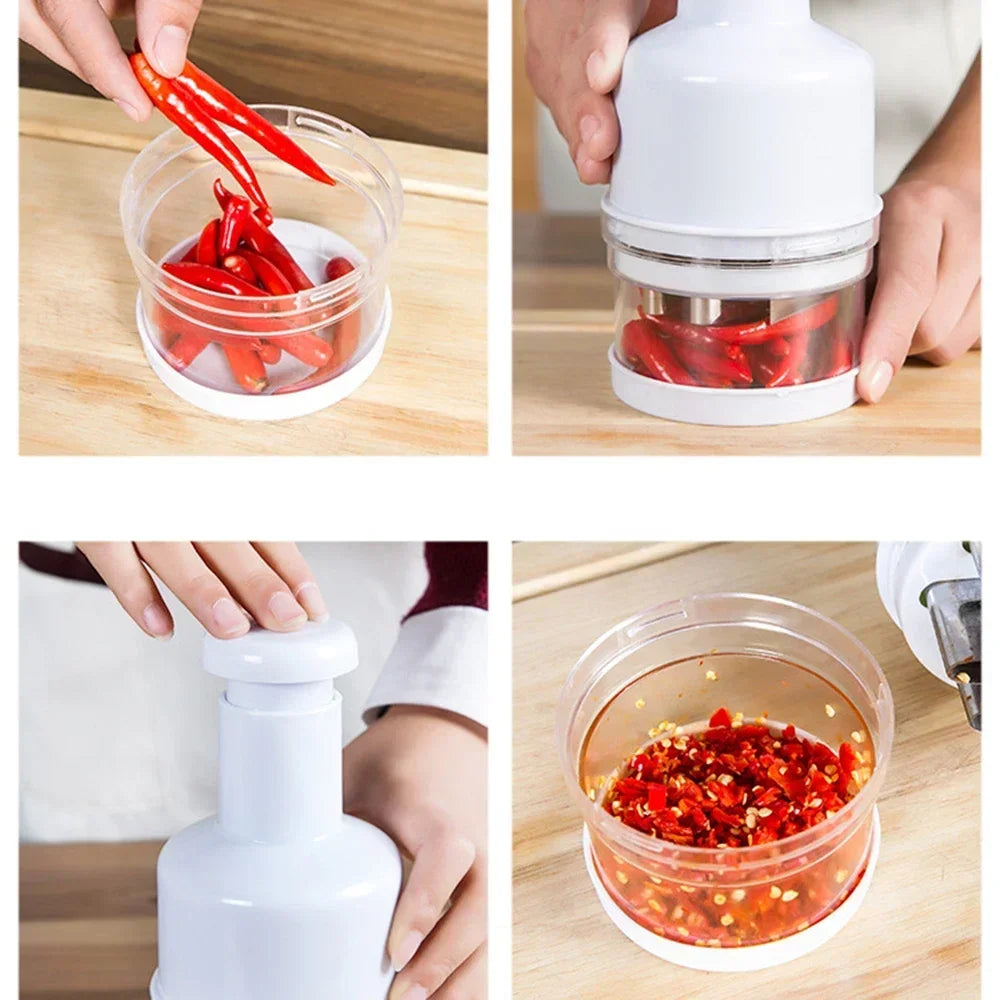 Durable Multifunction Manual Onion Chopper Garlic Crusher Pressing Food Cutter Vegetable Slicer Peeler Mincer Kitchen Tools