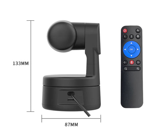 4K PTZ Webcam with AI Framing