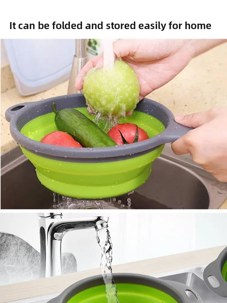 Collapsible Silicone Strainer Basket