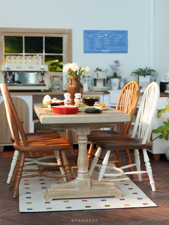 1/6 doll house model furniture accessories mini model Free combination retro table legs desktop