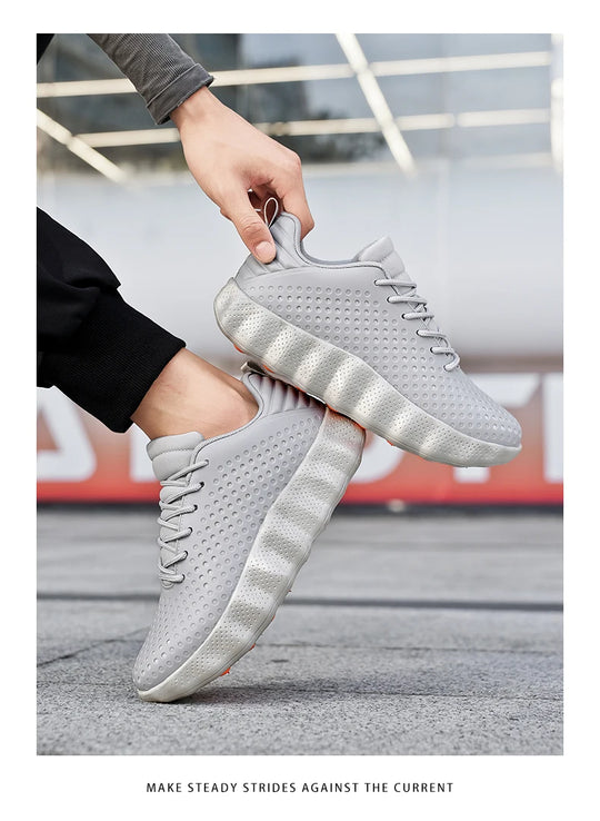 Men's Comfortable Running Shoes Breathable Thick sole Non-slip Casual Sports Shoes Cushioning Outdoor Walking Sneakers For Men