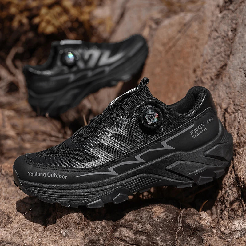 Mens Sneakers Casual Outdoor Anti Slip Shock-absorbing Versatile Off Road Hiking Shoes Comfortable Soft Sole Running Shoes Man