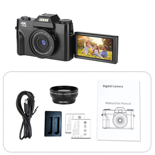 4K 48MP WIFI Camcorder Digital Camera